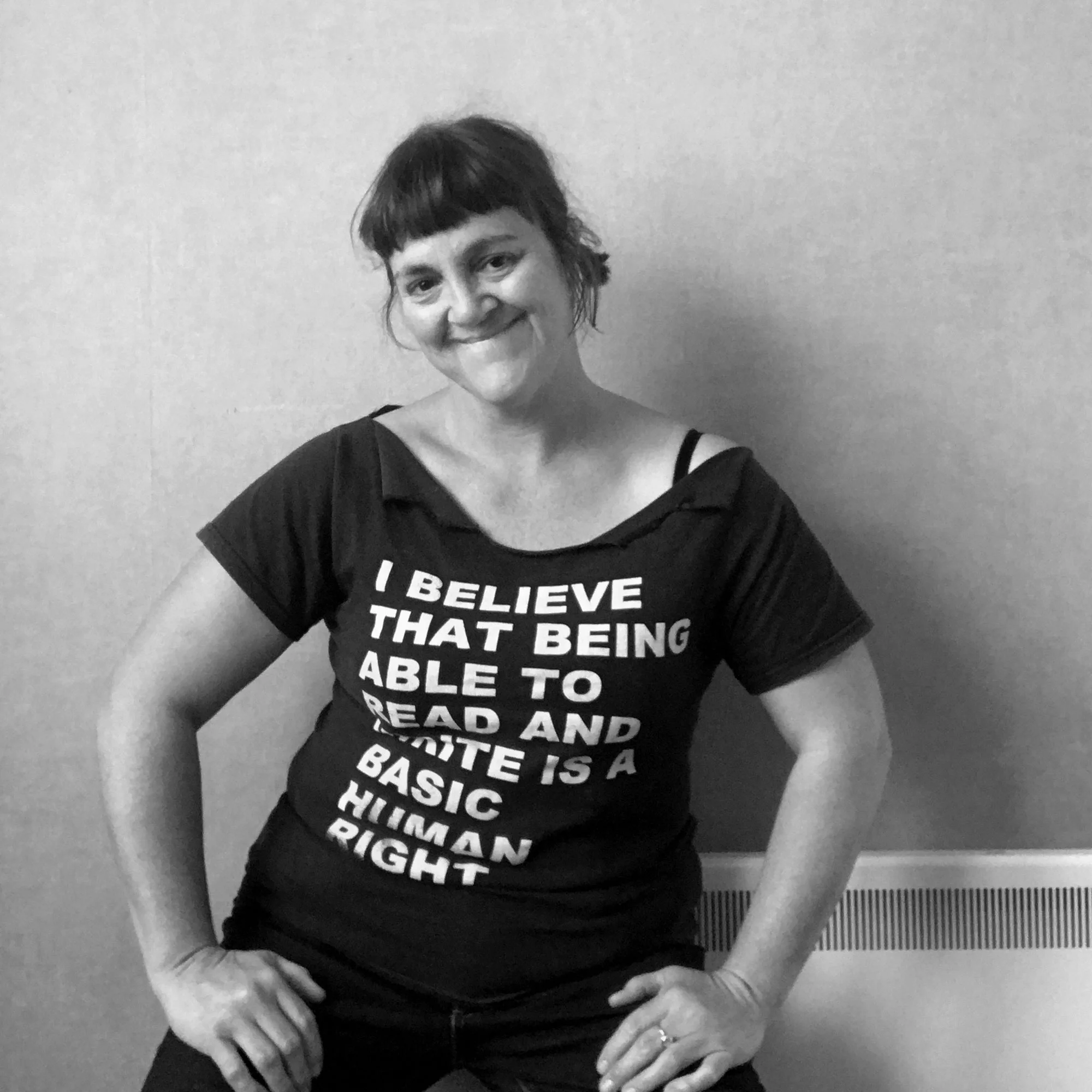 In my favourite t-shirt, May 2018.