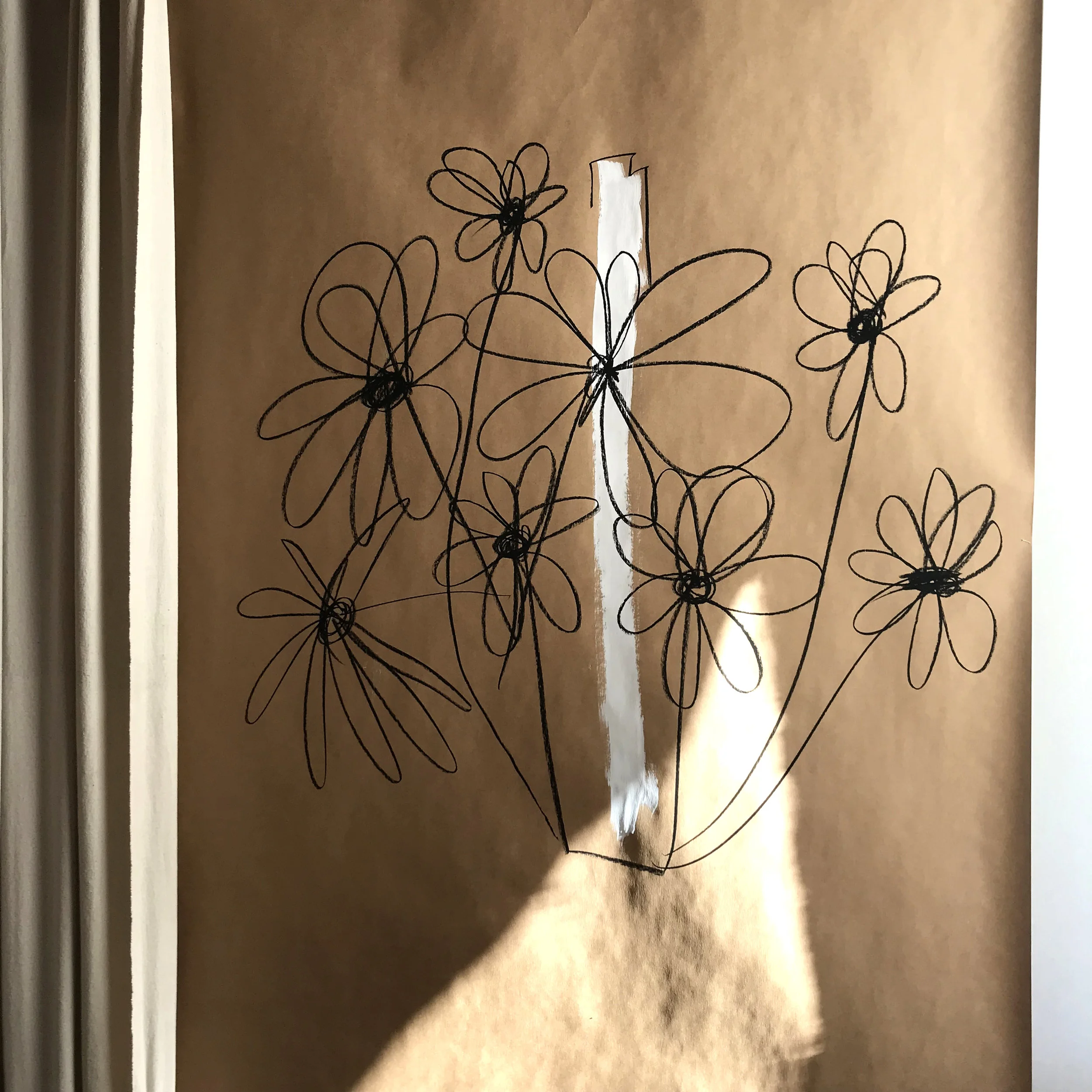 Scribbles on my bedroom wall, 2018