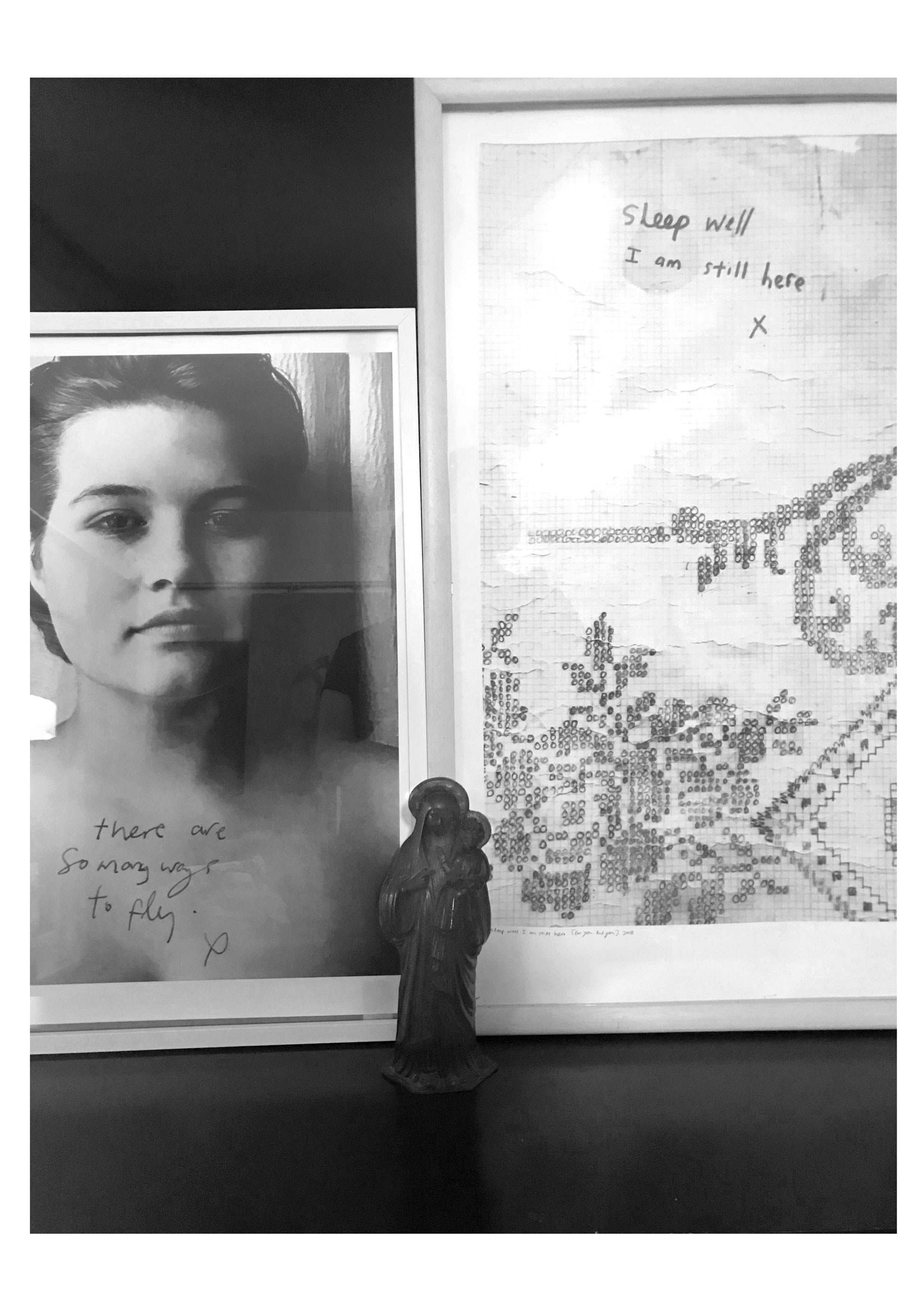 Mary and Jesus + my artwork = divine