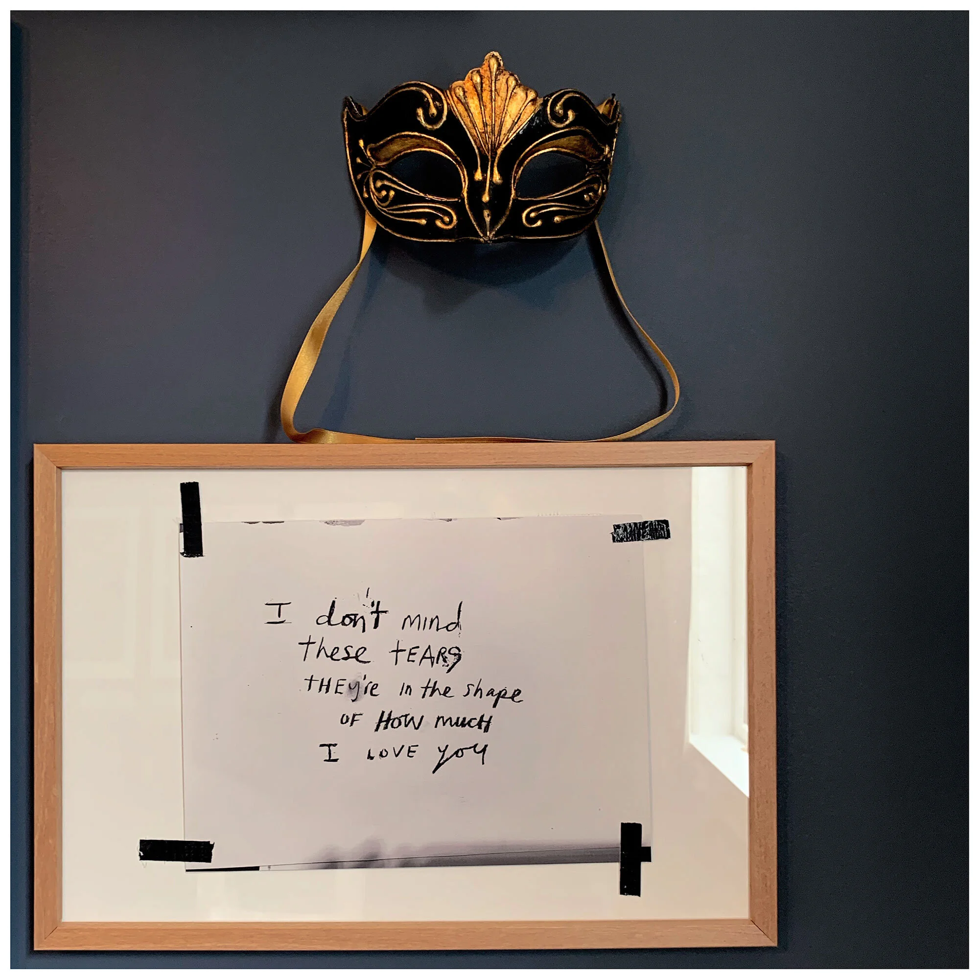 I don’t mind these tears, 2019