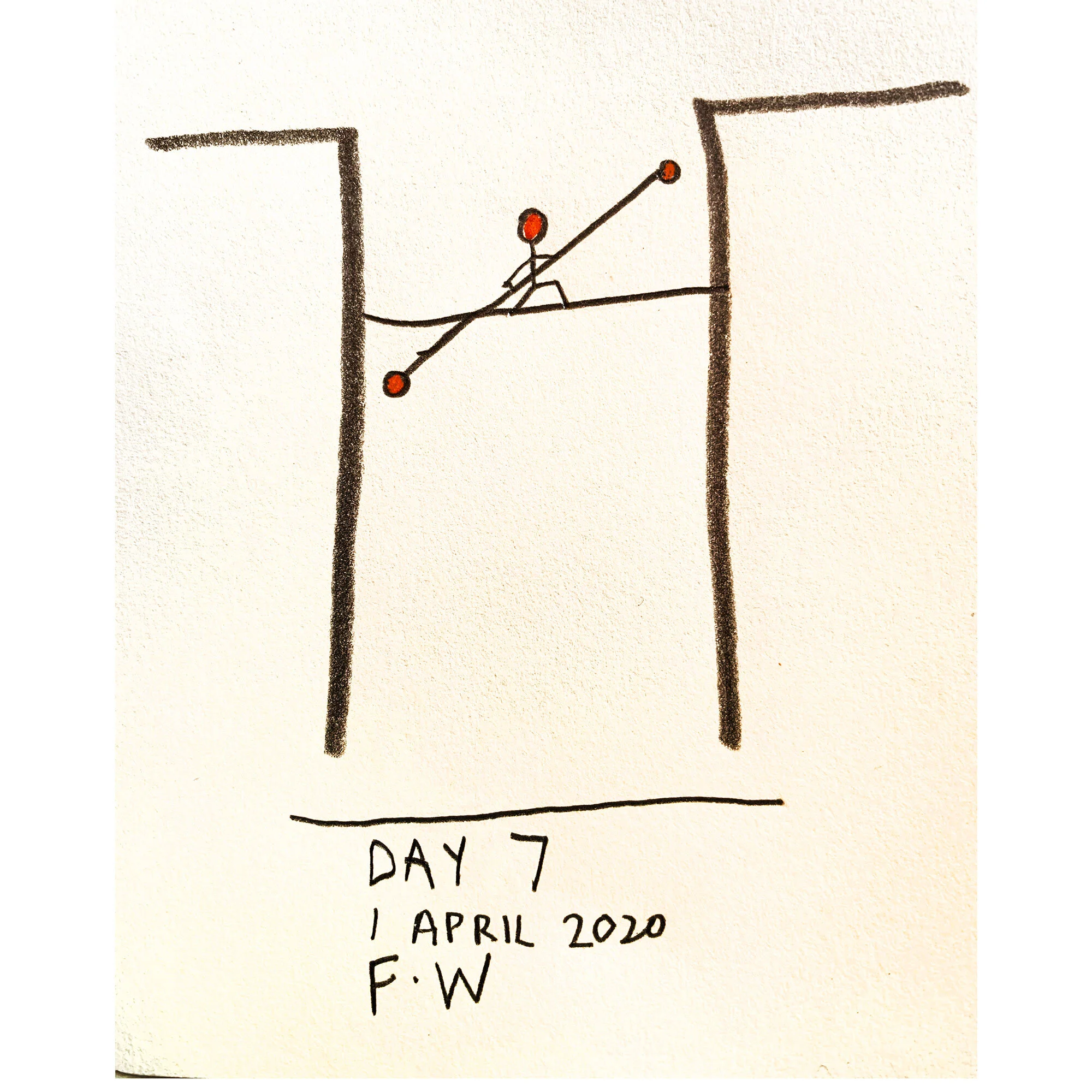 WALKING THE LINE //. DAY 7, 1 APRIL 2020