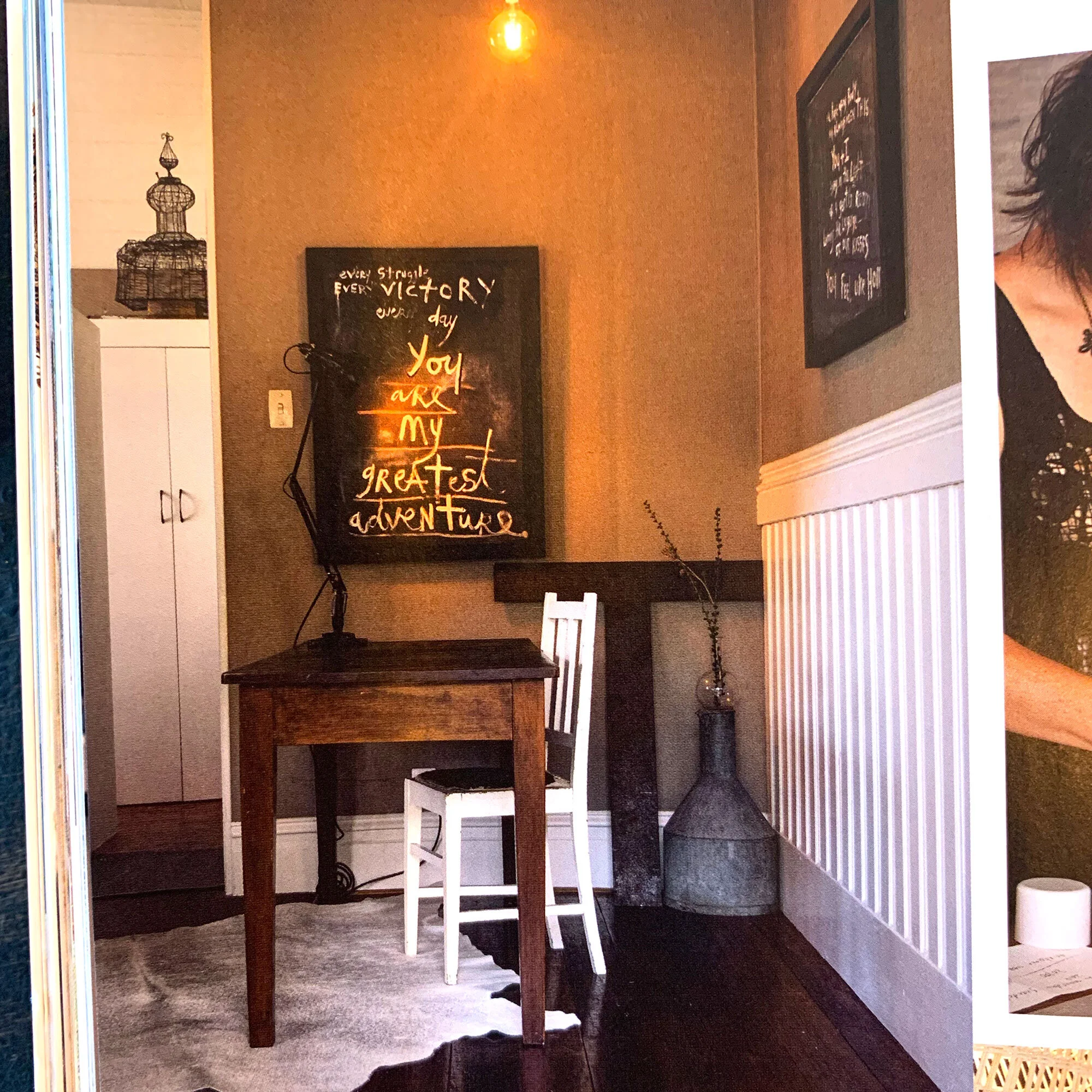  YOU ARE MY GREATEST ADVENTURE  This artwork is a commission I made for Alice and Caleb, from  Pearson and Projects , who won The Block 2013.  They had previously bought a number of artworks from me for various renovations they’ve been doing, and I was so delighted when Alice contacted me to see if I’d make a special piece for them for their 10th wedding anniversary.  The poem reads: every struggle / every victory / every day / you are my greatest adventure.  Alice and Caleb were clear from the outset that “you are my greatest adventure” were the words to be on the artwork because that’s how they see eachother. The other words come from their wedding vows - which they allowed me to read for inspiration.  It seemed to me that being there for eachother during every struggle/victory/day is exactly what real love is all about.  It was such a pleasure to work with A&amp;C to make this very special painting, and an honour to work for such lovely people.  If you’re interested in a commission of your own,  hit me up .  