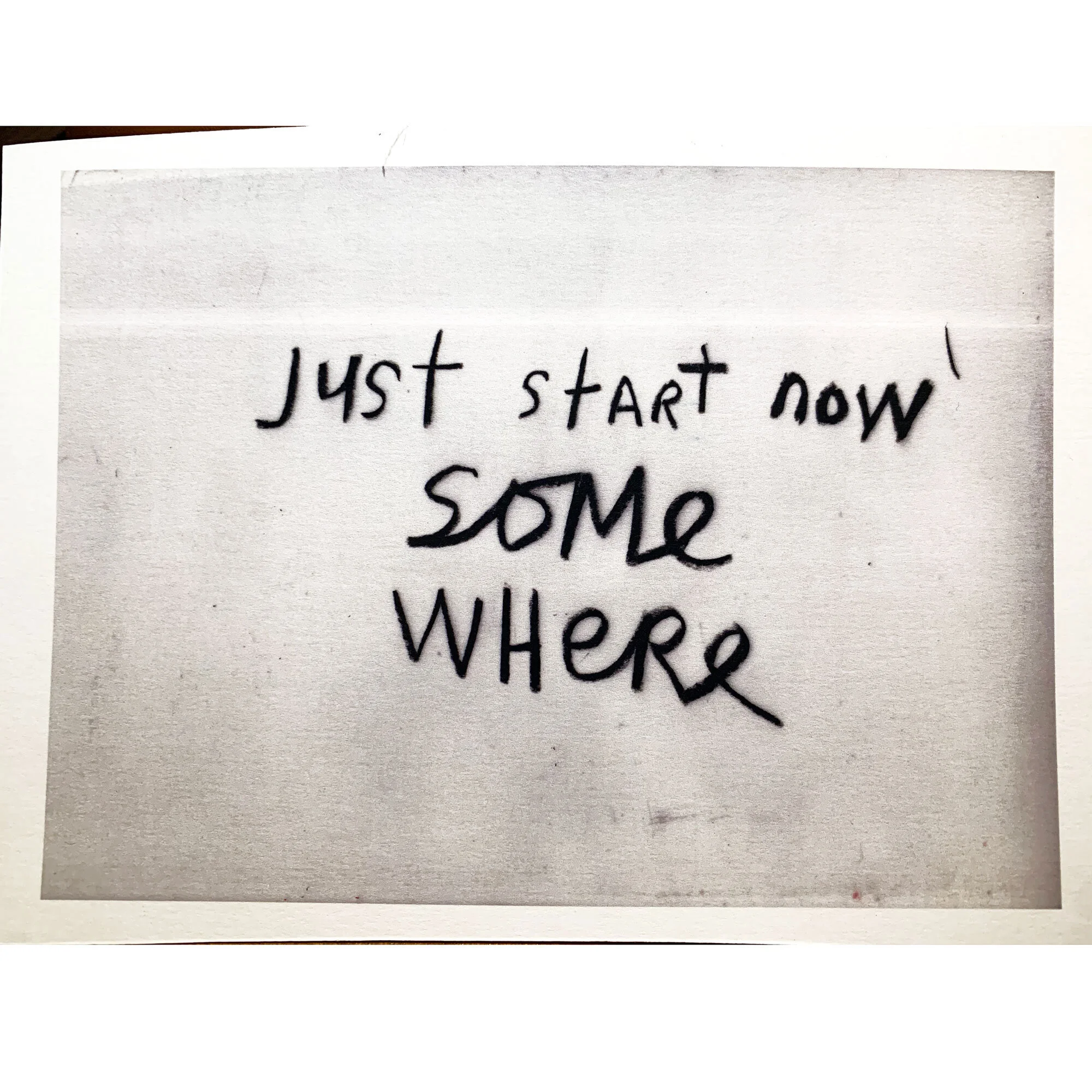 Just start now, 2020