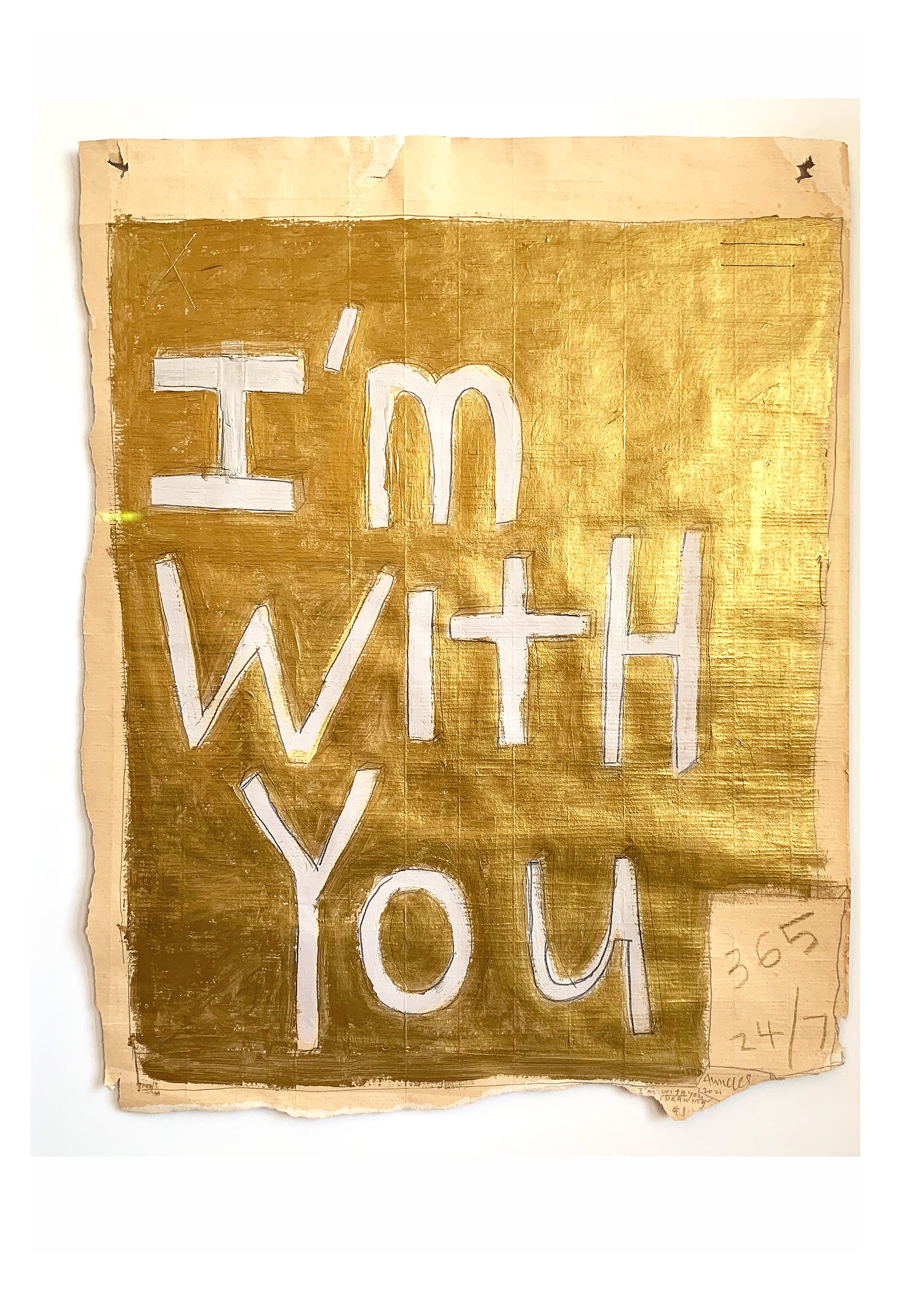 I'm with you, [gold wallpaper] 2021