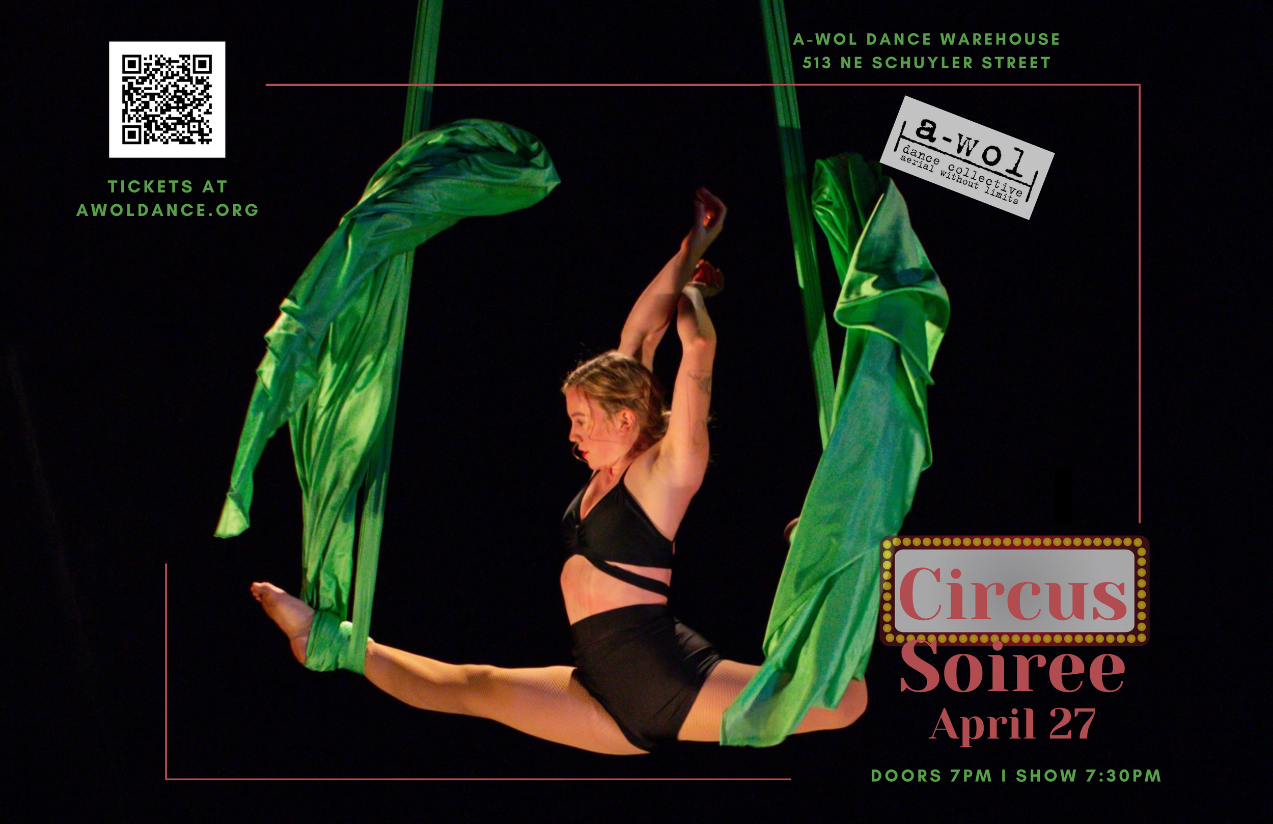  Circus Soiree  Saturday April 27, 7:30pm   Buy Tickets  