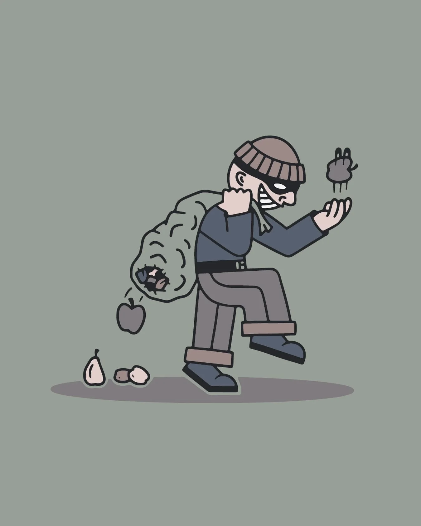 Hide your fruit! Merch graphic from 2024.