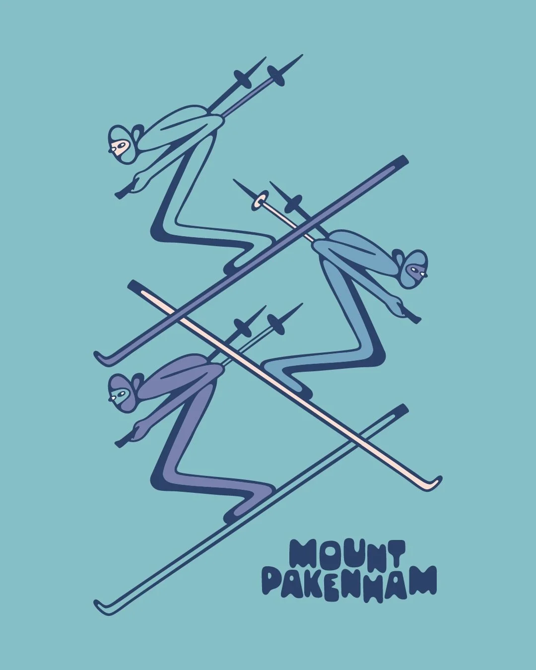 Well keep running with the @mountpakenham merch drop graphics. Skiing is cool too.