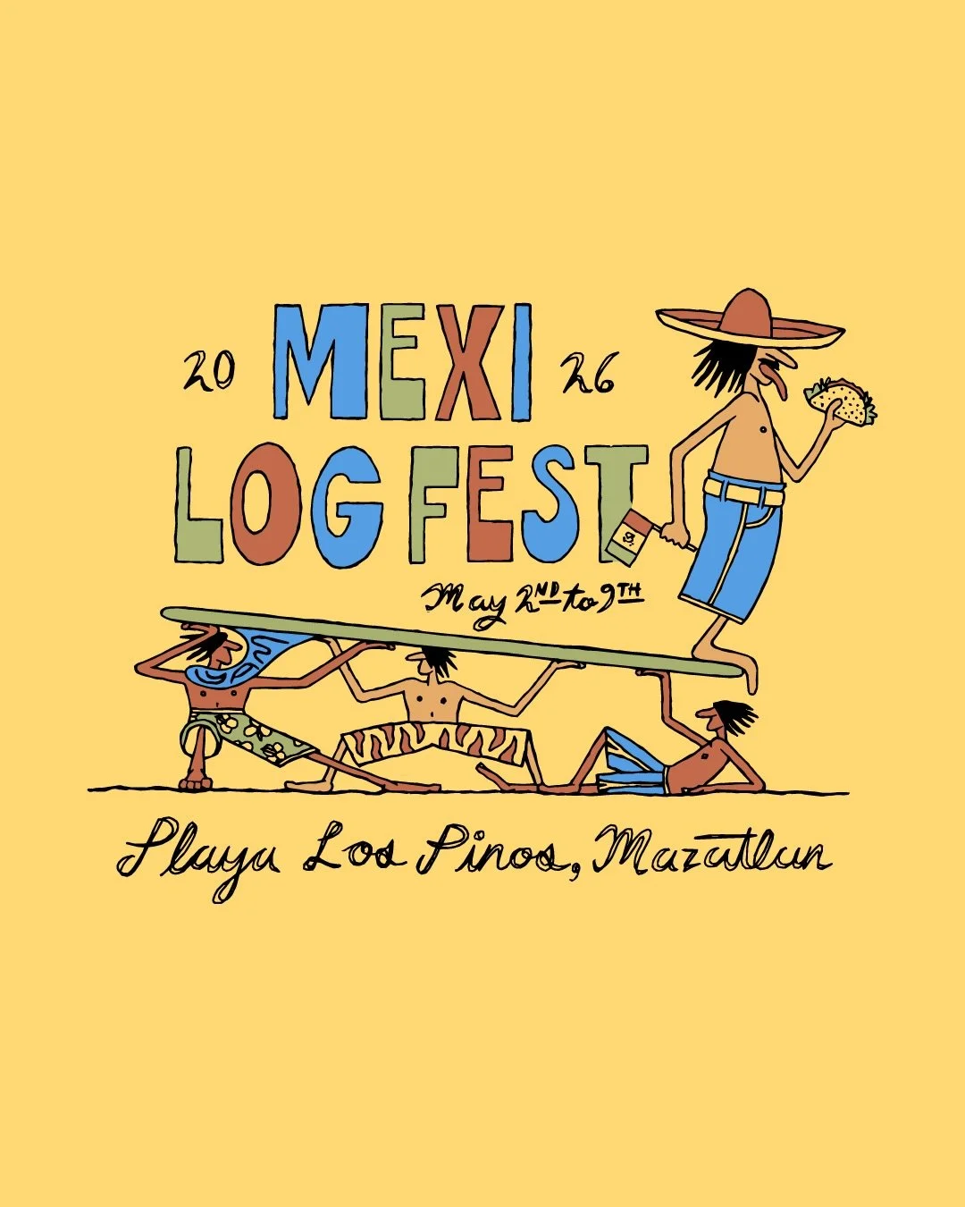 Always looking forward to submitting for the @mexilogfest art contest. Couldn&rsquo;t decide on which palette was best so here&rsquo;s two, which would you choose?

2026 @mexilogfest submission.
