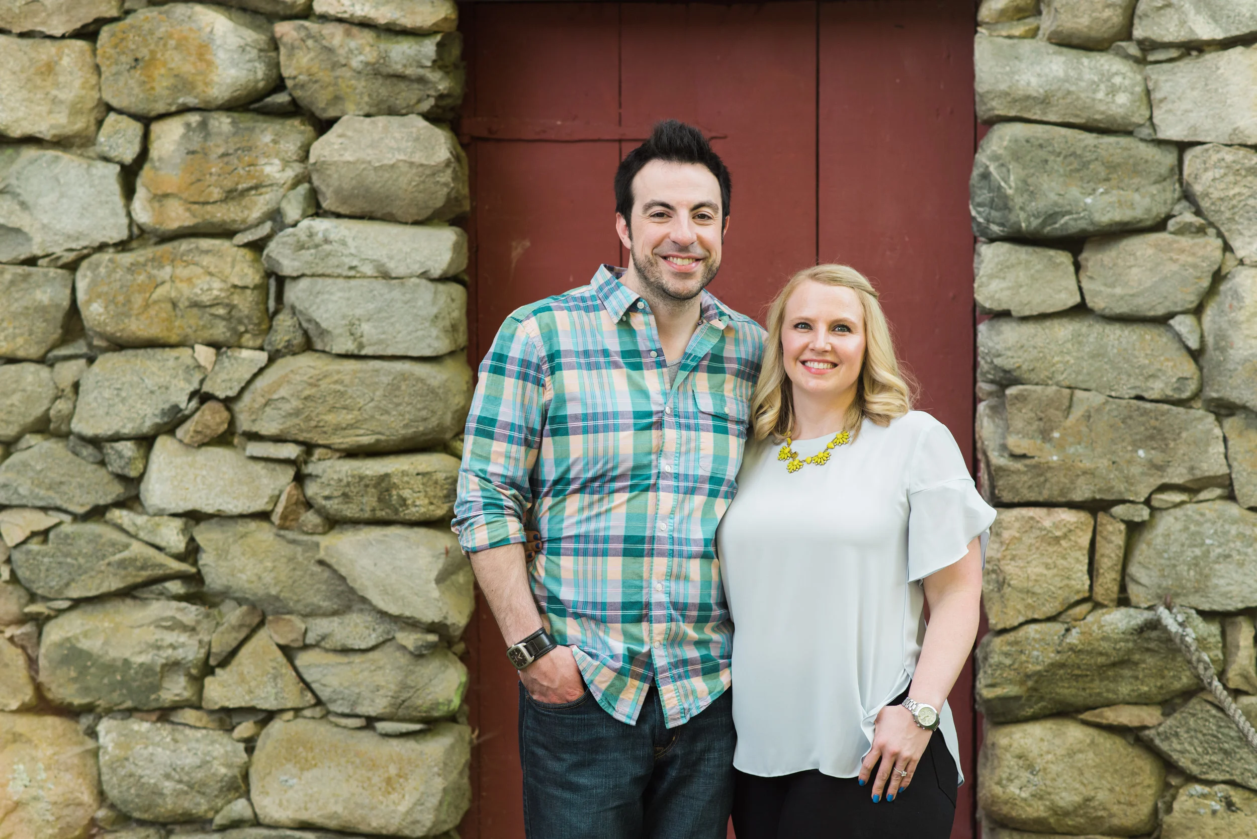 Wayside Inn Grist Mill outdoor engagement photos in Sudbury, MA photographer Kara Emily Krantz Photography