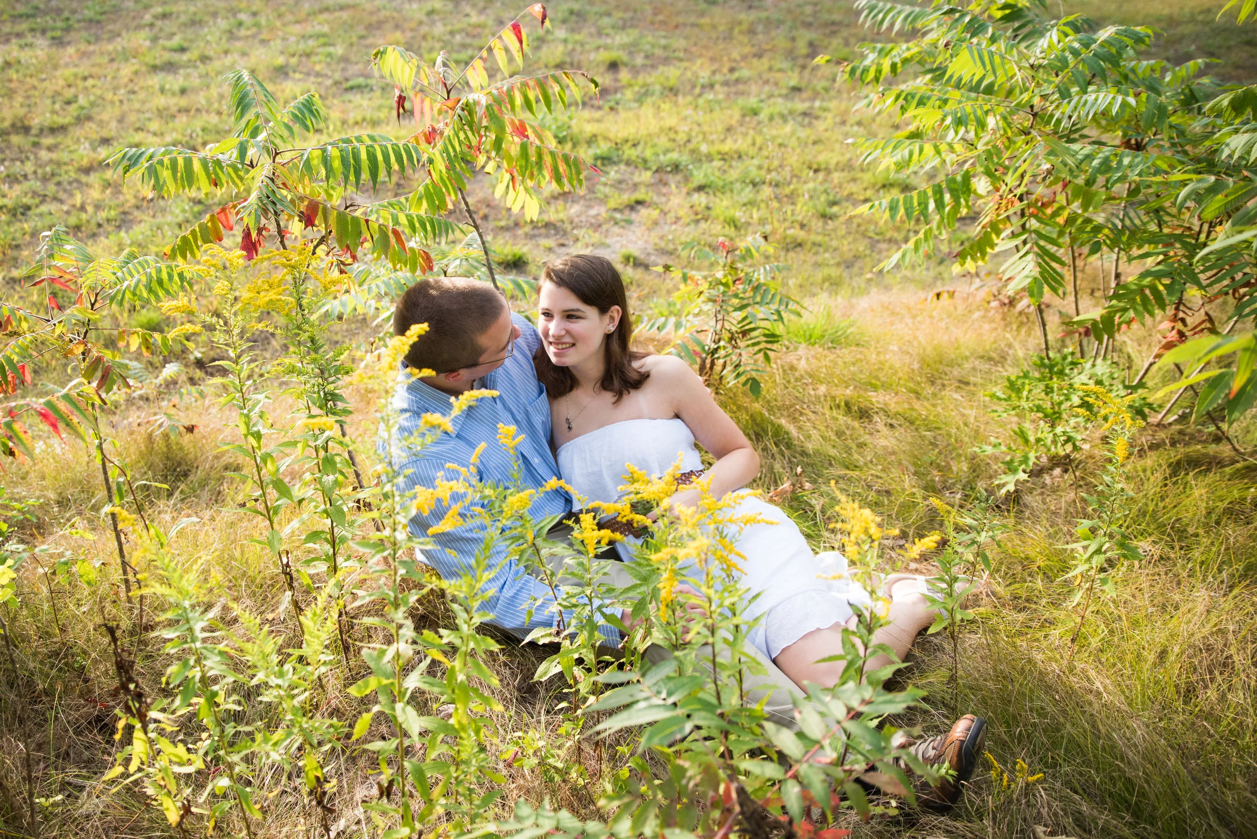 Webster Lake outdoor engagement photos in Webster, MA photographer Kara Emily Krantz Photography
