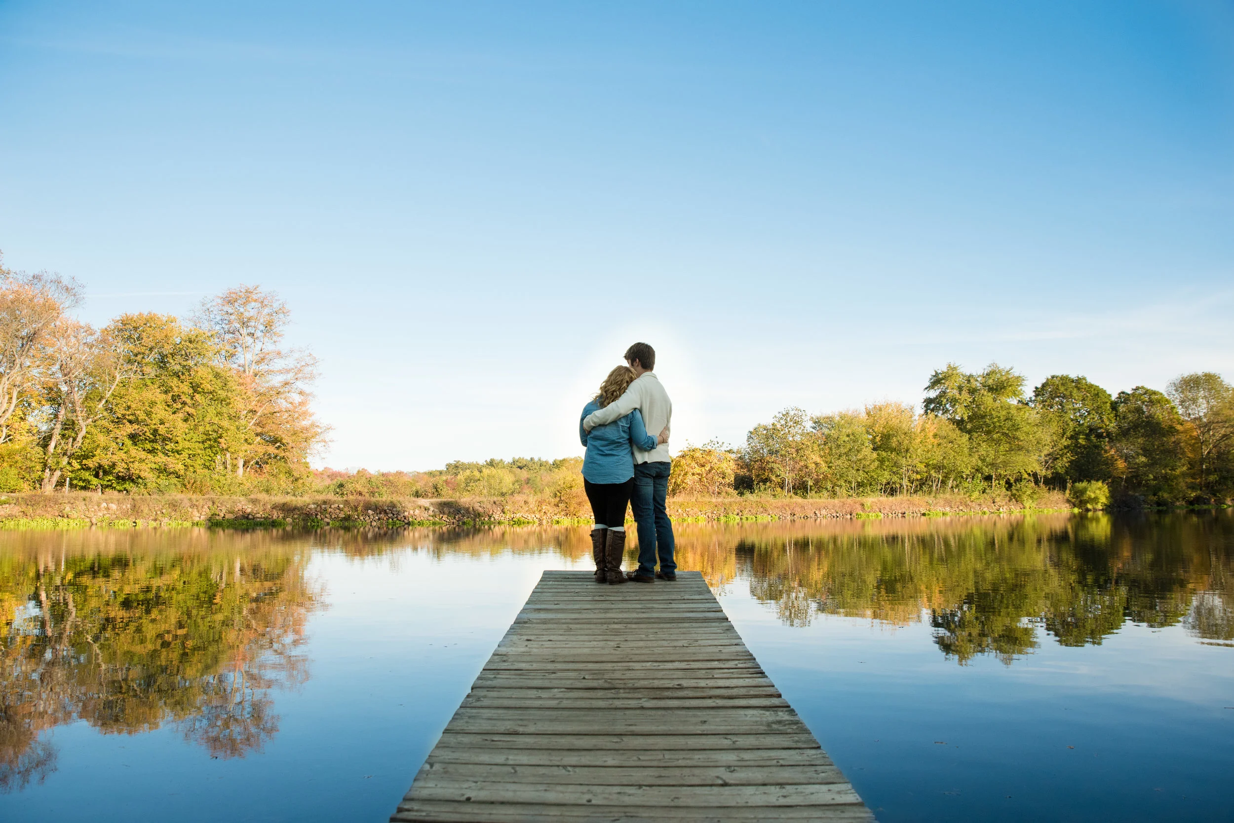 Riverbend Farm engagement photos in Uxbridge, MA photographed by Kara Emiy Krantz Photography