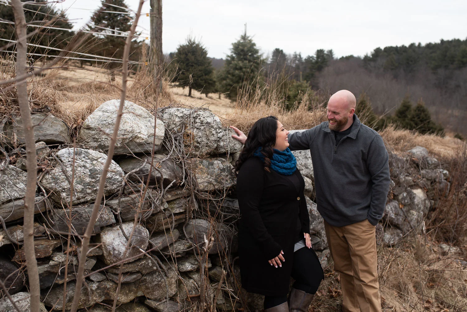 Moore State Park engagement photos in Paxton, MA photographed by Kara Emily Krantz Photography