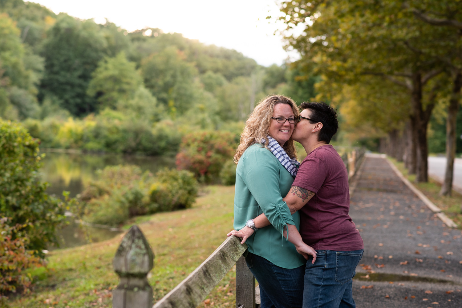 Forest State Park engagement photos in Springfield, MA photographed by Kara Emily Krantz Photography