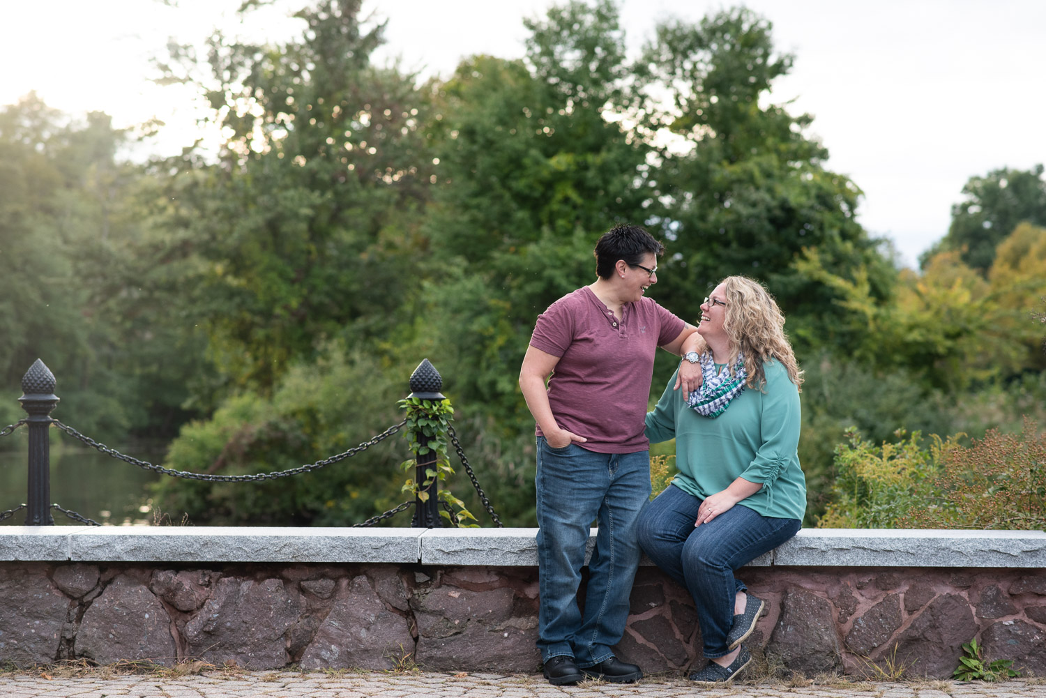 Forest State Park engagement photos in Springfield, MA photographed by Kara Emily Krantz Photography