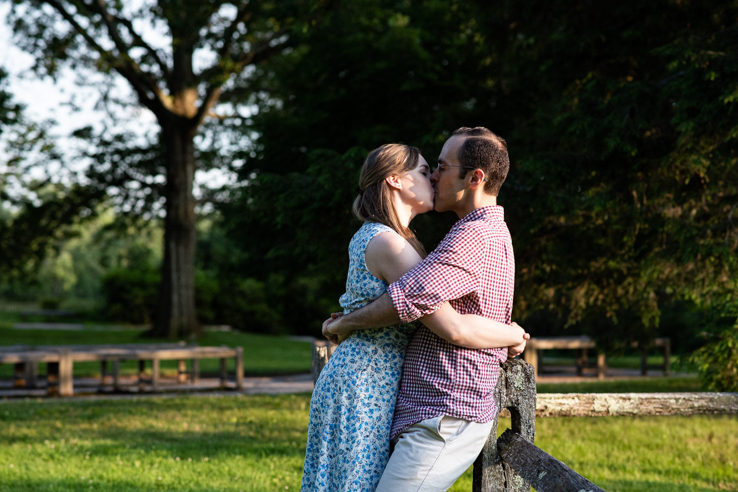 Heather and Chuck engagement at Old North Bridge, Concord, MA photographed by Kara Emily Krantz Photography.