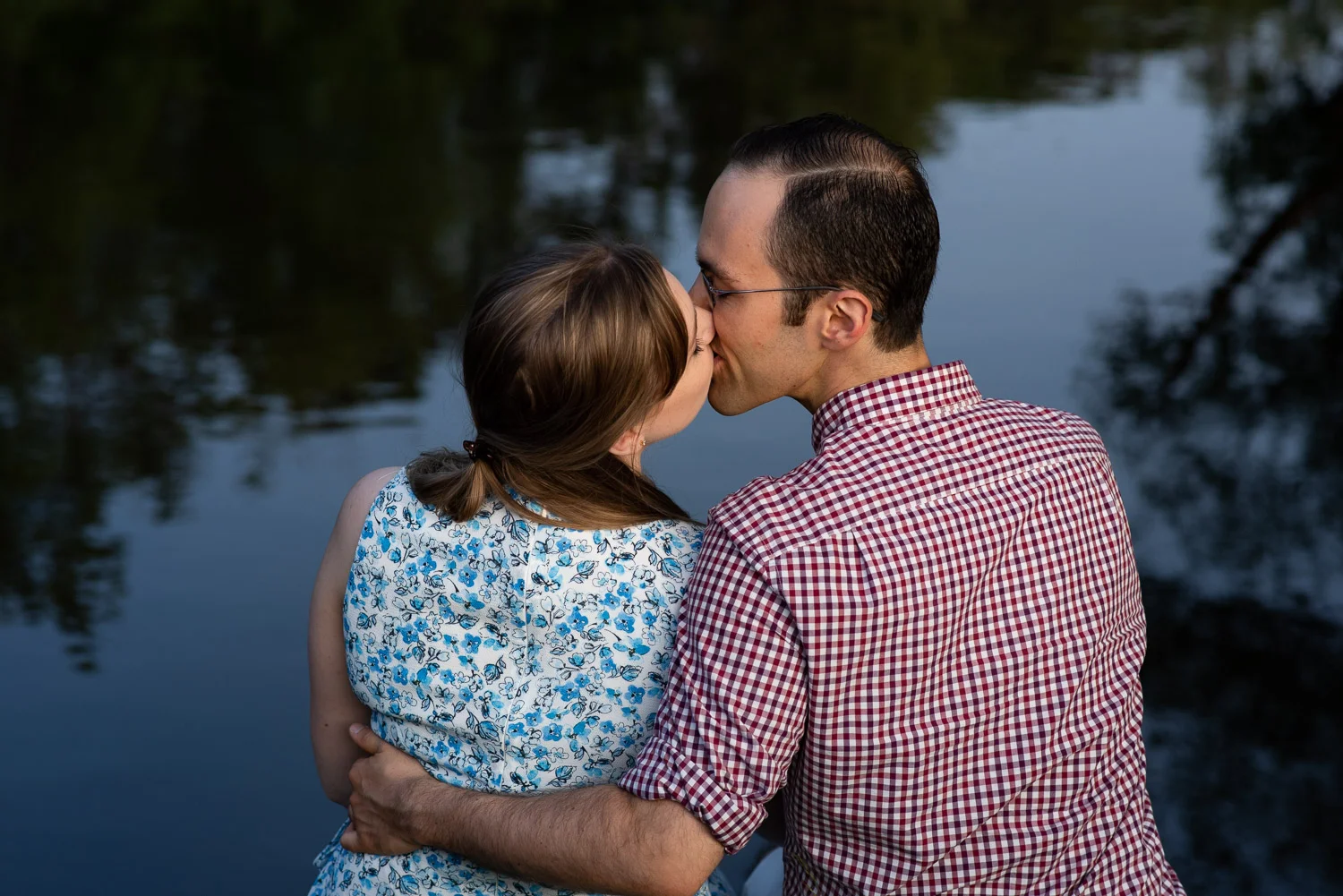 Heather and Chuck engagement at Old North Bridge, Concord, MA photographed by Kara Emily Krantz Photography.