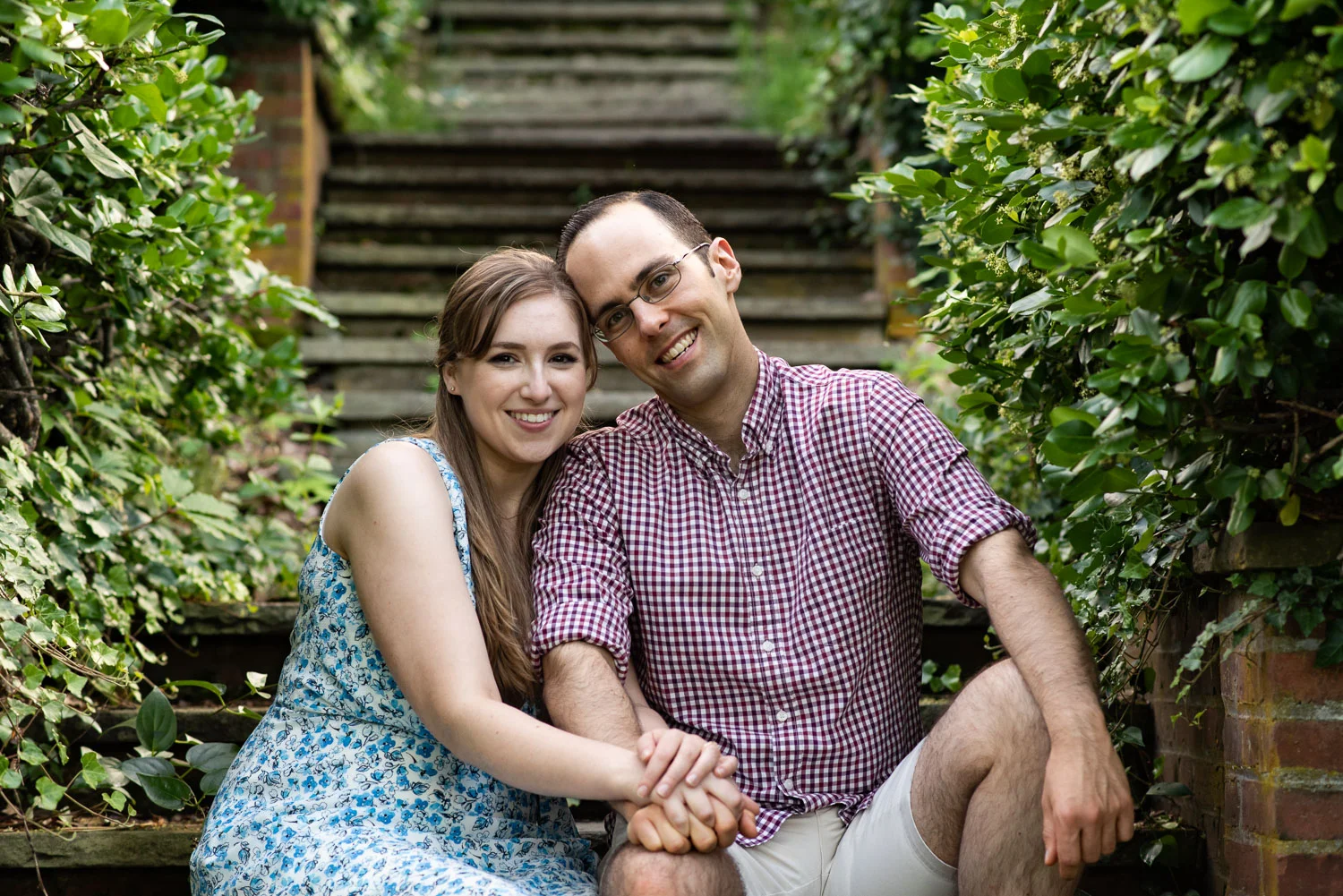 Heather and Chuck engagement at Old North Bridge, Concord, MA photographed by Kara Emily Krantz Photography.