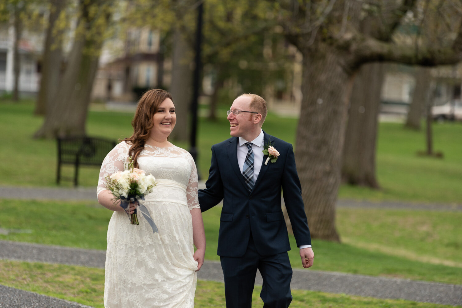 Rachel and David Married at Elm Park in Worcester, MA