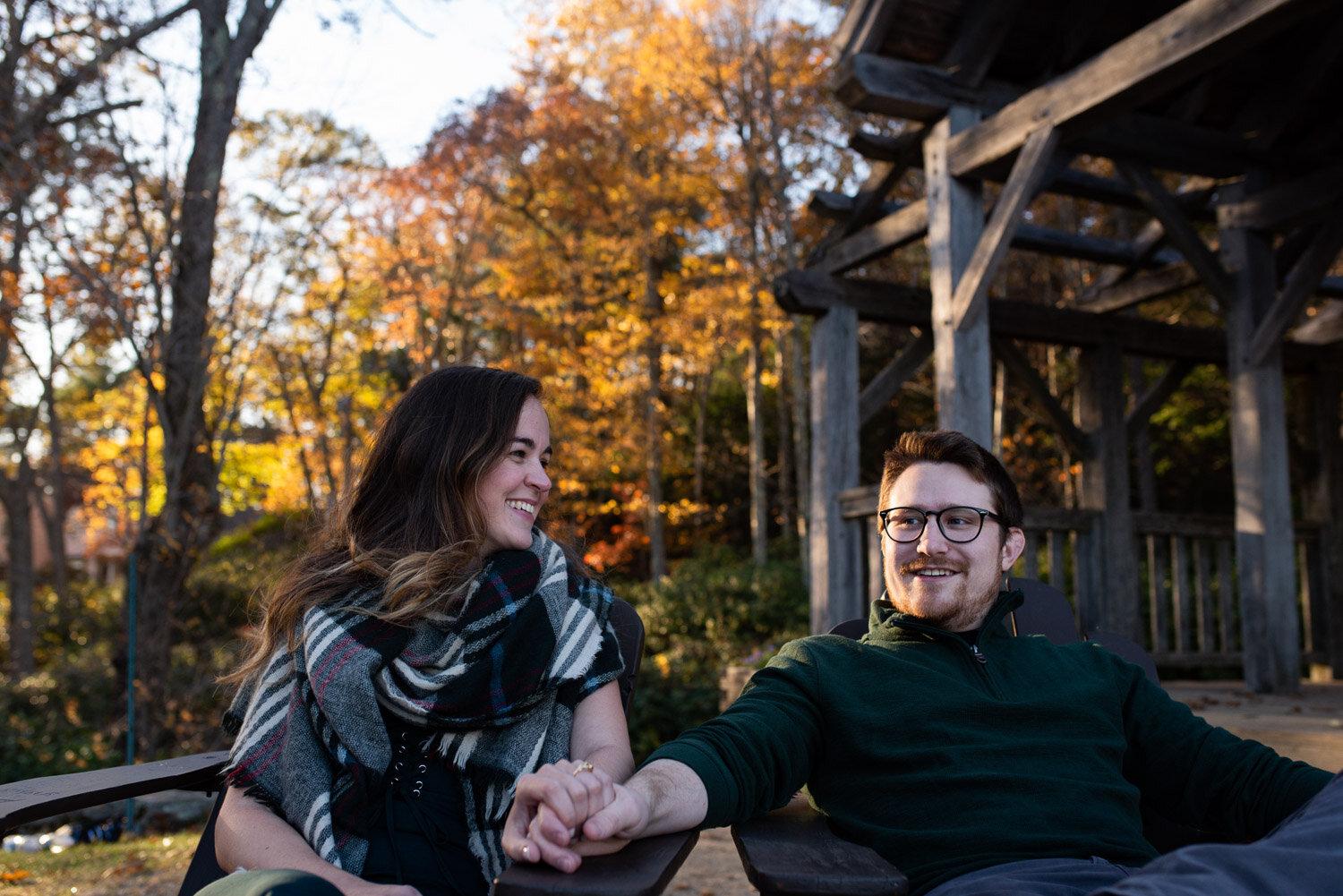 Engagement Photos at Moore State Park shot by Kara Emily Krantz Photography