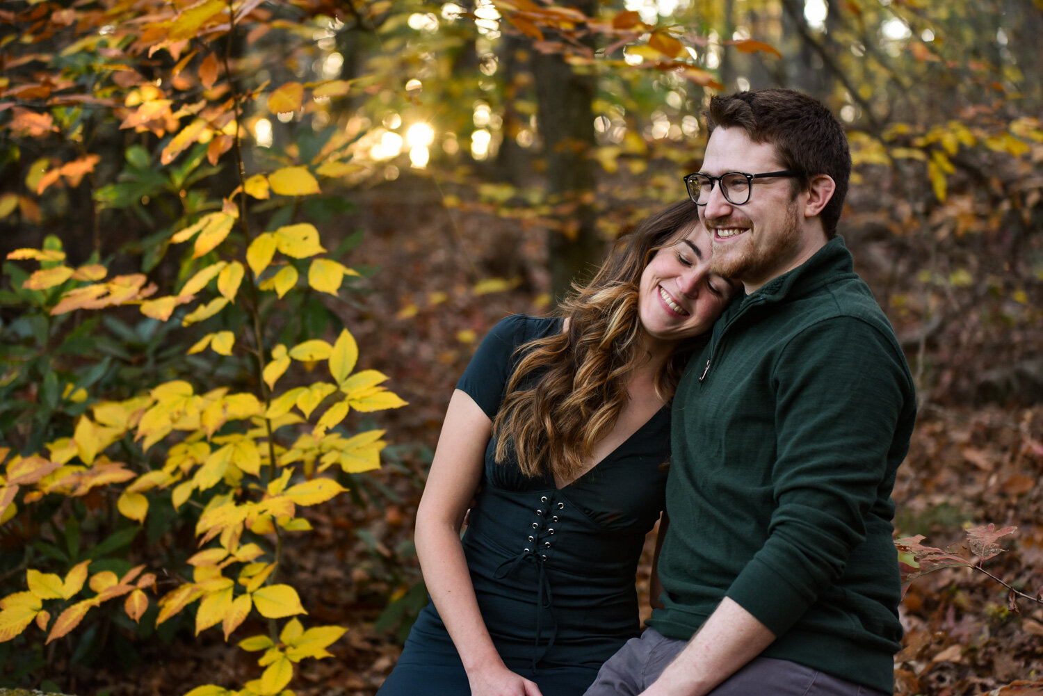 Engagement Photos at Moore State Park shot by Kara Emily Krantz Photography