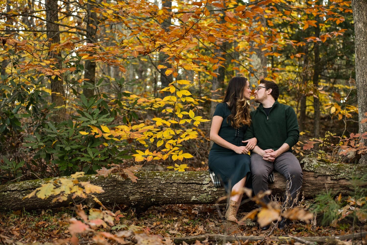 Engagement Photos at Moore State Park shot by Kara Emily Krantz Photography