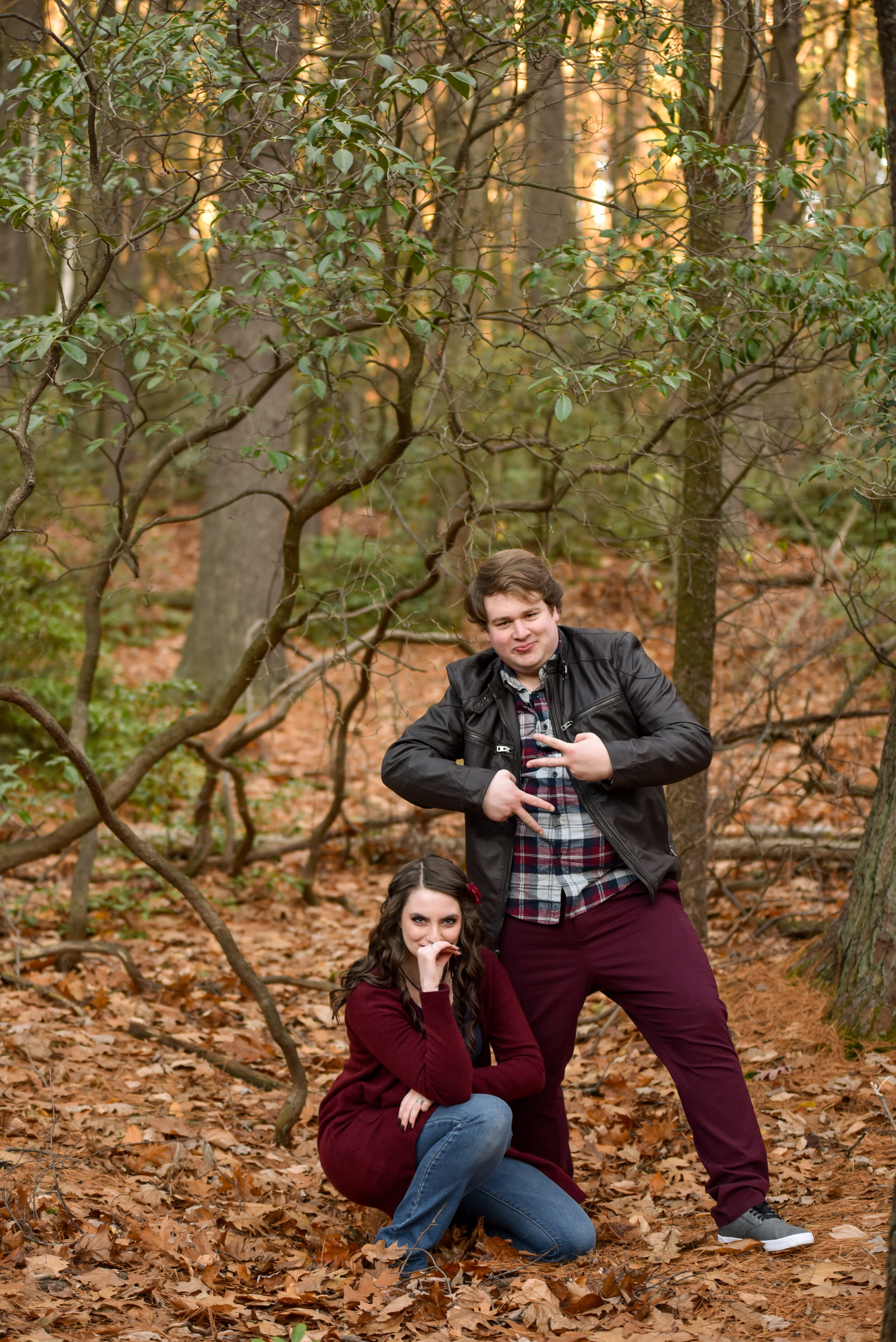 Meg and Anthony engagement photoshoot at Coggshall Park, Fitchburg, MA photographed by Kara Emily Krantz Photography