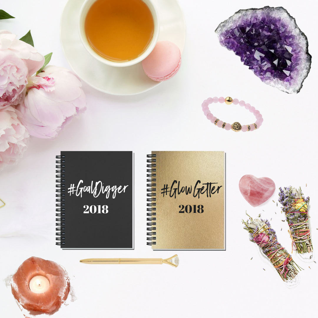 Glow Getter + Goal Digger 2018 Blank Journal