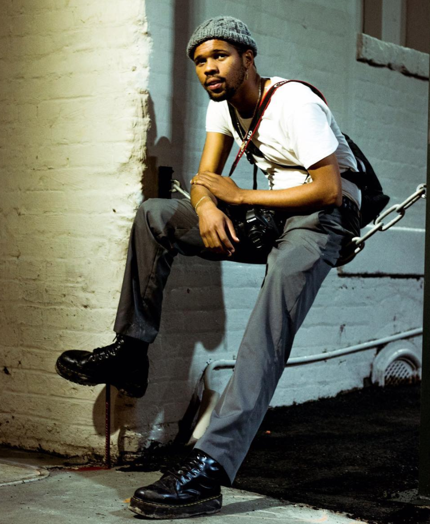 New Orleans native/model @Wankke uses the lace up boot trend to add to his fit. Dr. Martin’s are a great