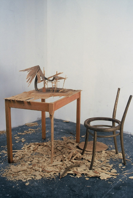 Unknown Island 2002 chair, table