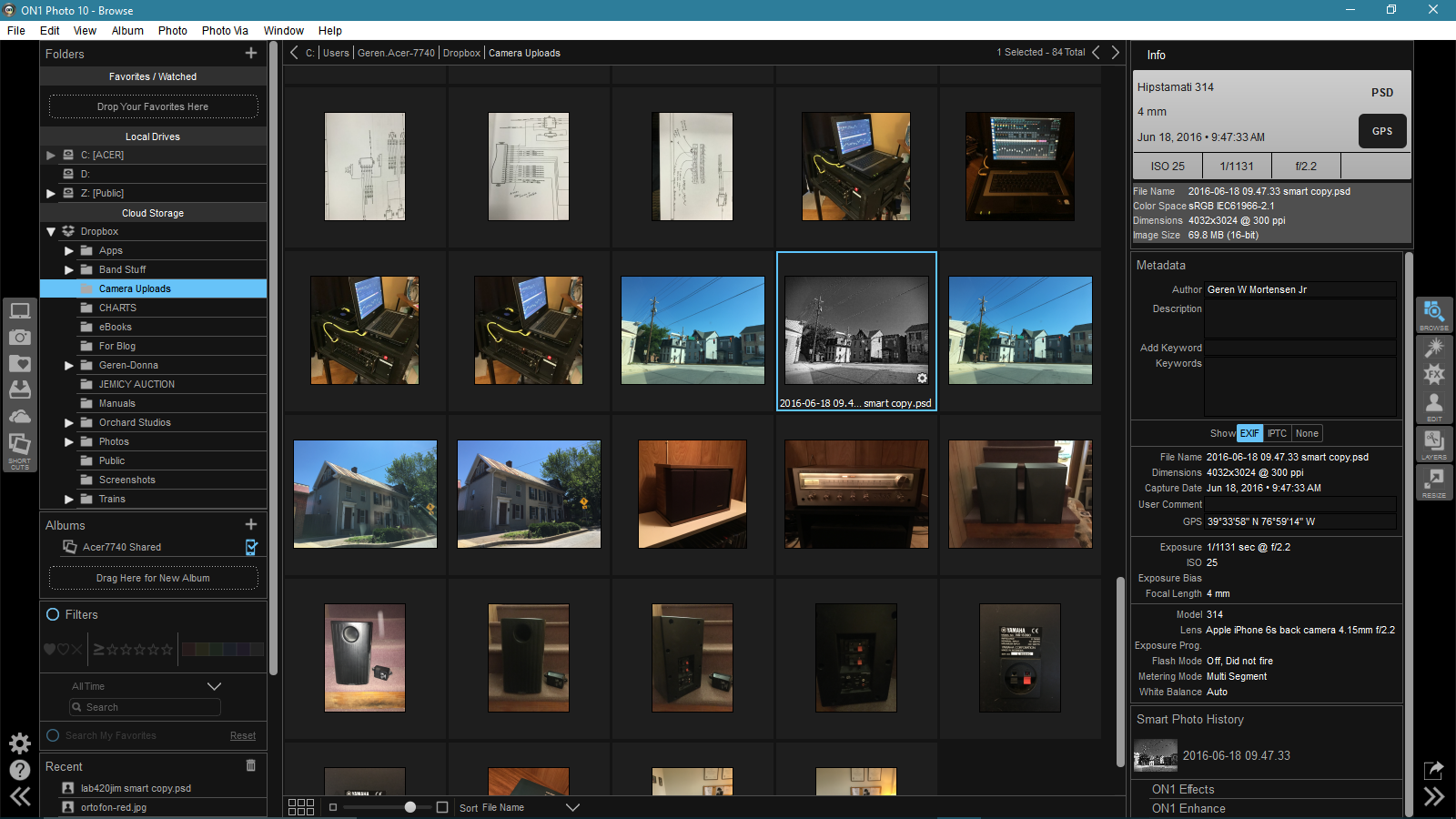 On1 Photo 10.5 Browse module