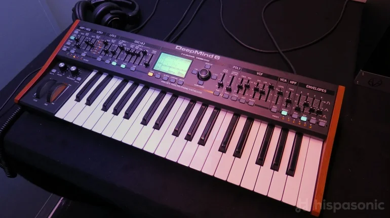 Behringer Deepmind 6 six-voice analog synth.