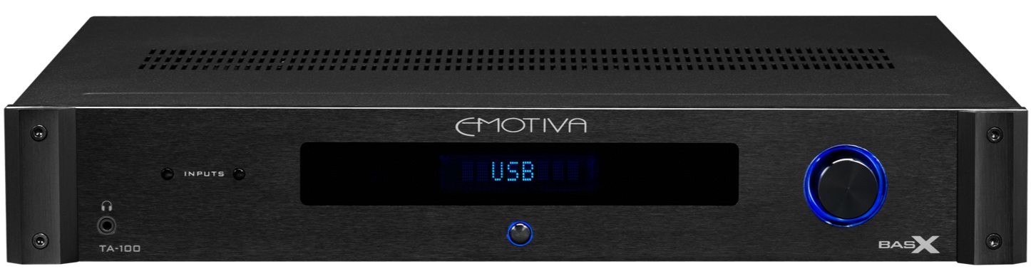 Emotiva TA-100 stereo receiver.