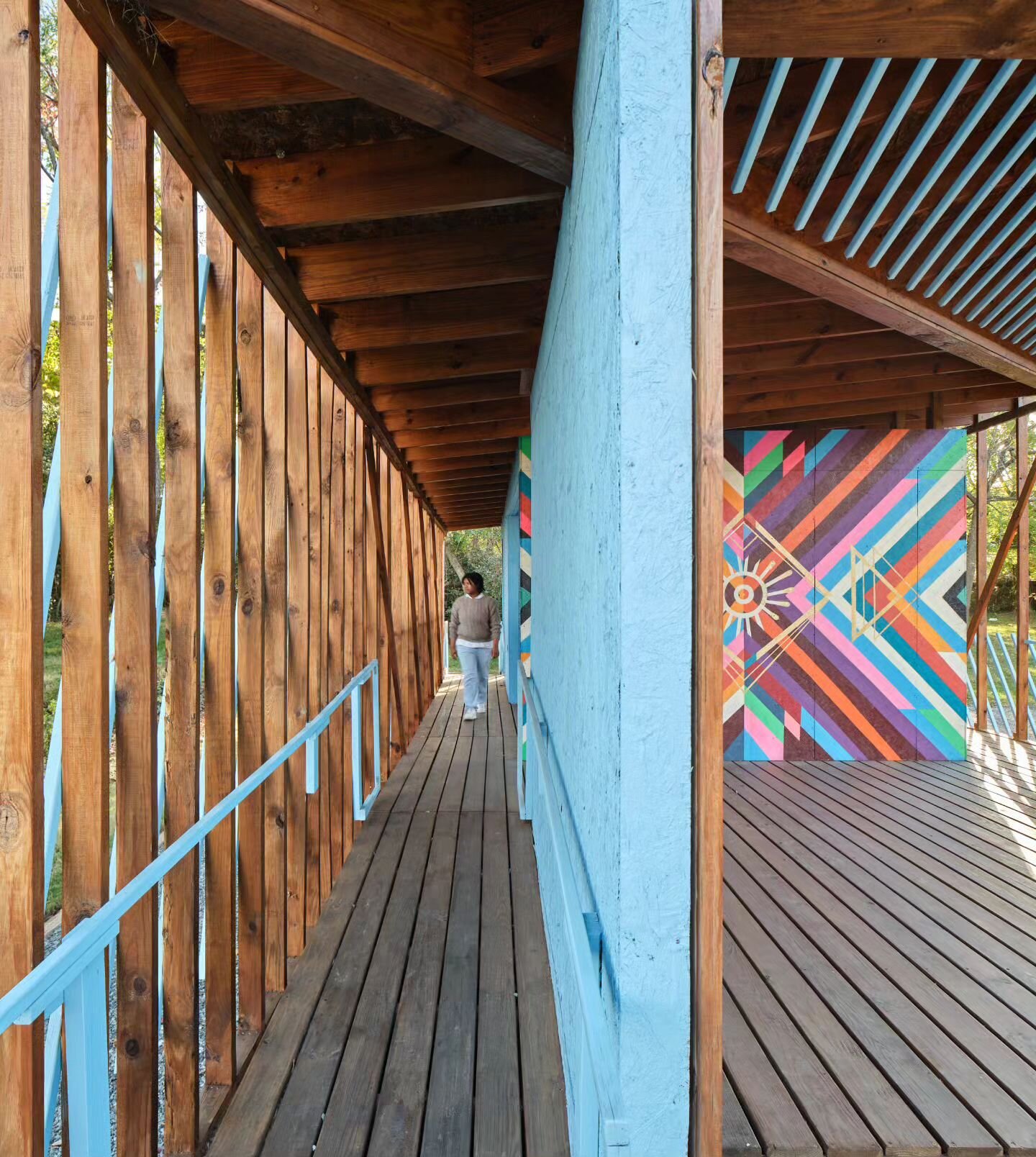 Entries, People's Porch, Completed 2022, Designed and Built by SILO with @cltarchitecture @westside_clt @aia_charlotte @thestudioqg 📸 @keithisaacsphoto #designbuild #goodfastcheap #communityengagement #linesonlines #linesonlinesonlines #justwood