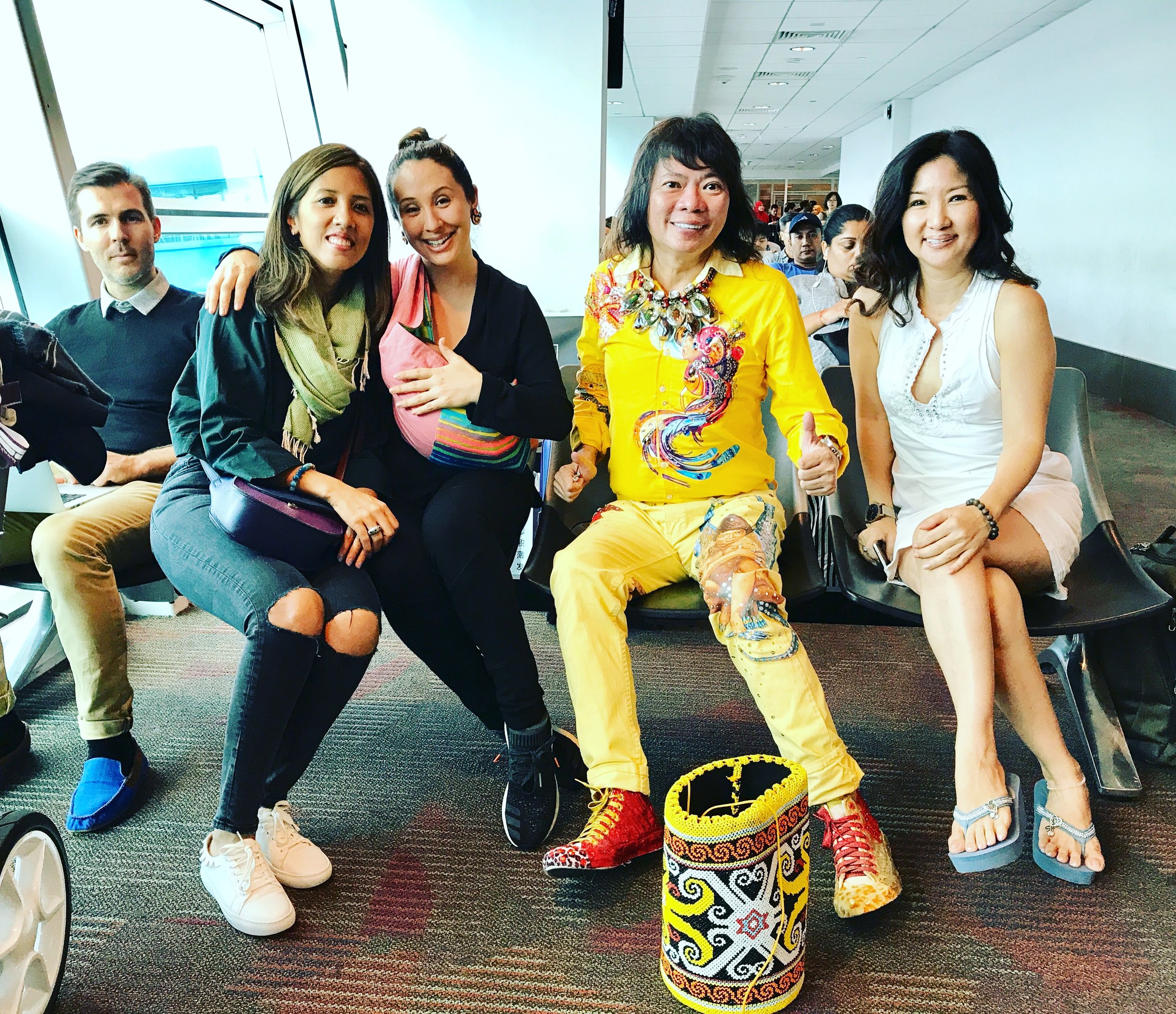 At KLIA 2 waiting for our AirAsia Flight aboard the #KuchingExpress with fellow attendees!