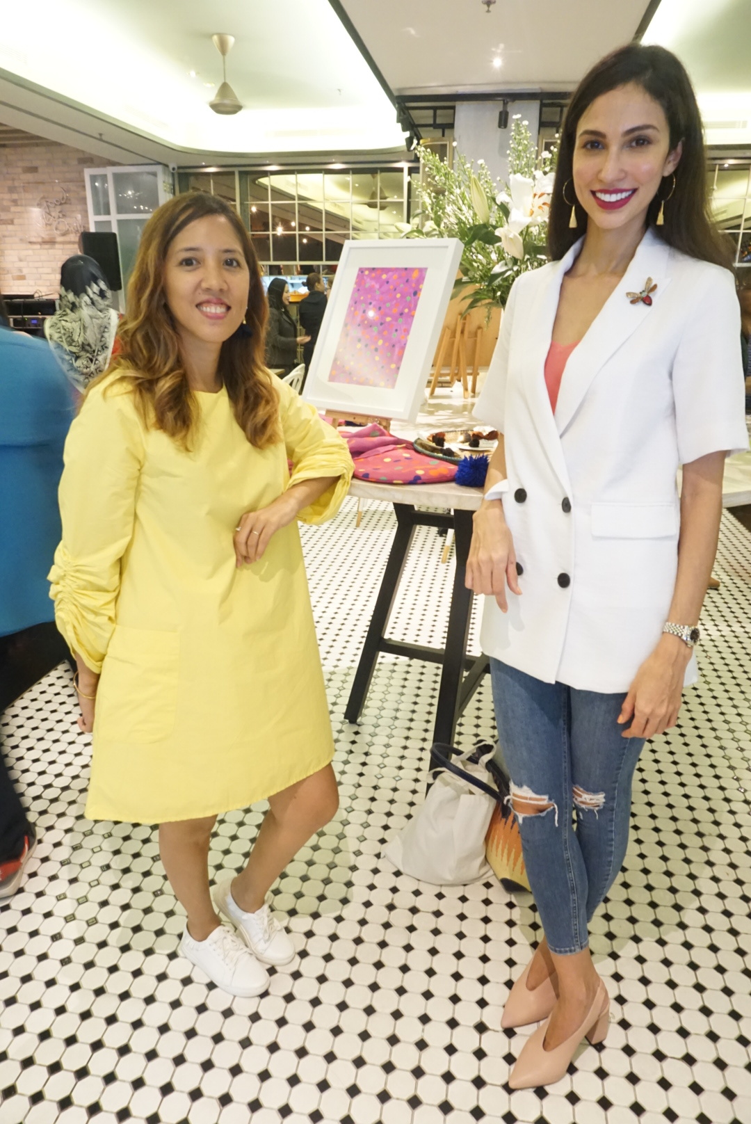 With Deborah at the launch!
