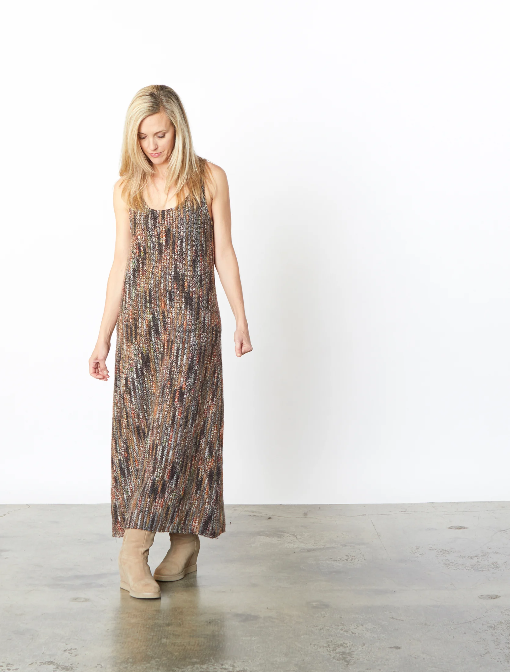 Bobbi Dress in Multi Italian Crochet
