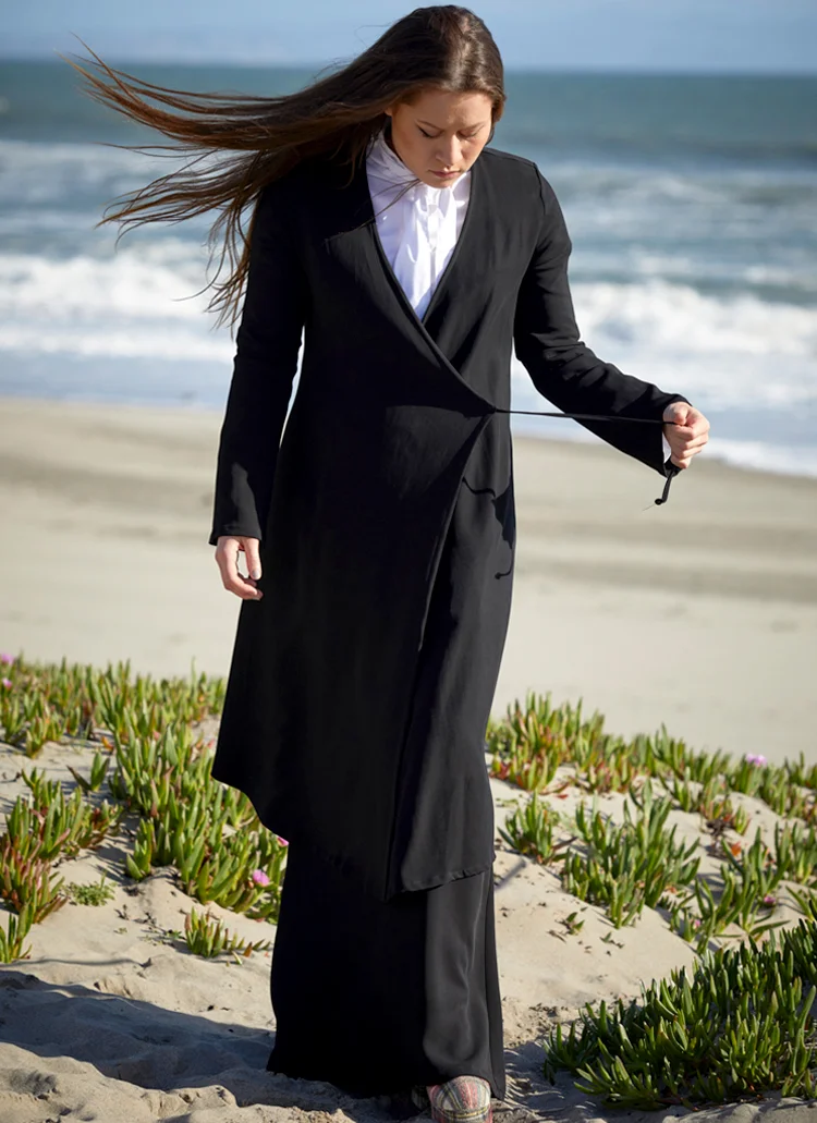 Eyre Dress, Shane Zip Skirt in Black Ready for Munich, Ribbon Tie Blouse in Stretch Poplin