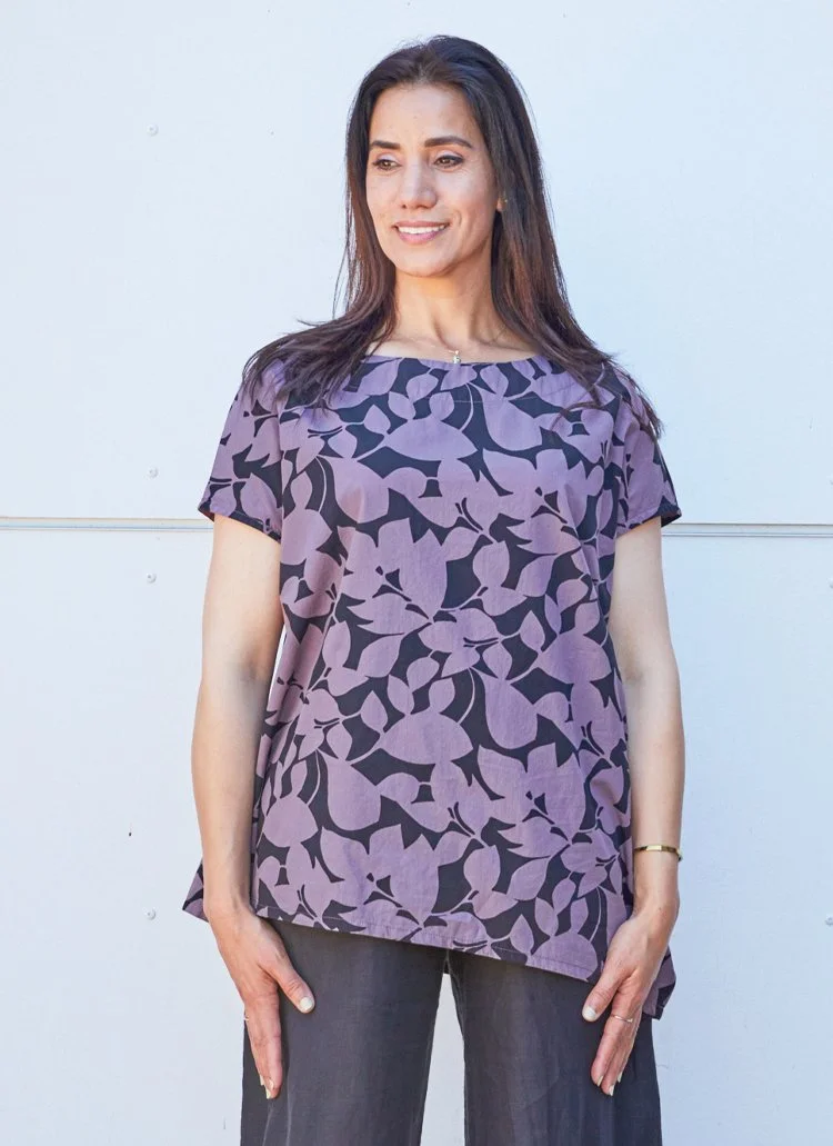 Bryn Walker Print Light Linen - Frida Shirt