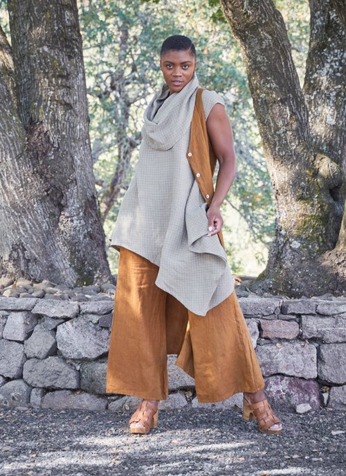 Bryn Walker Print Light Linen - Osca Pant FINAL SALE ITEM