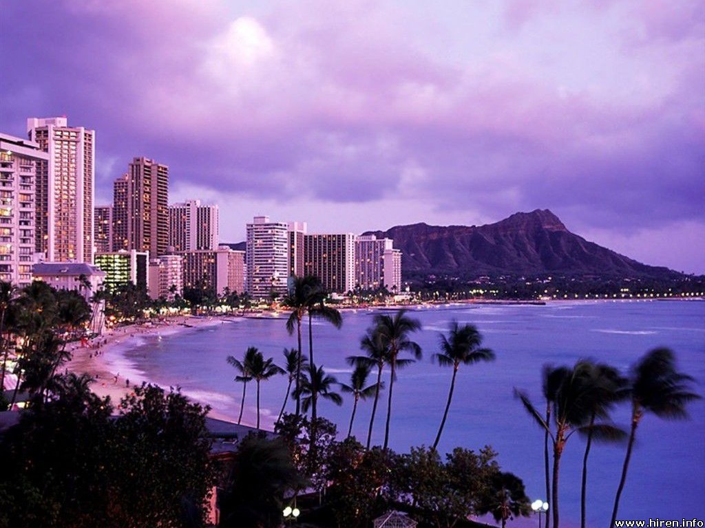  Sunset on Waikiki 