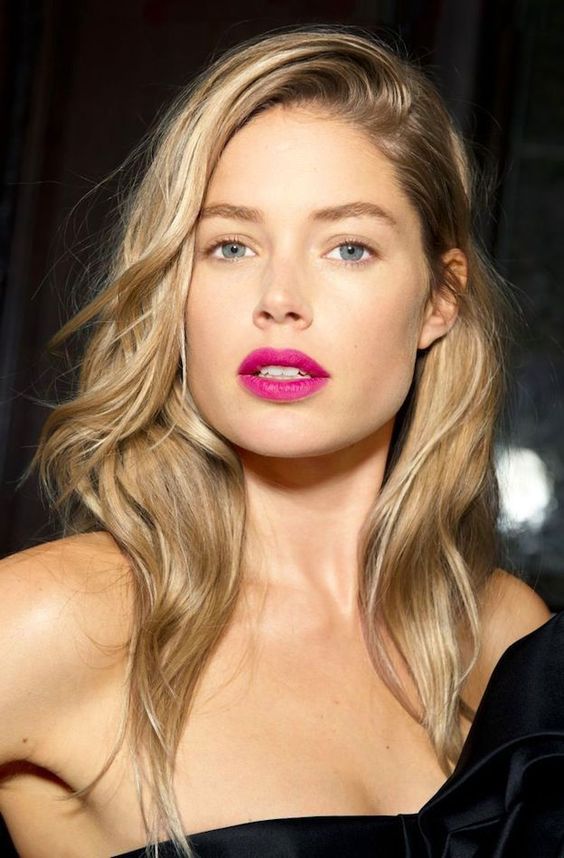 Be bright and unapologetic with your lip colour choice. Image Pinterest