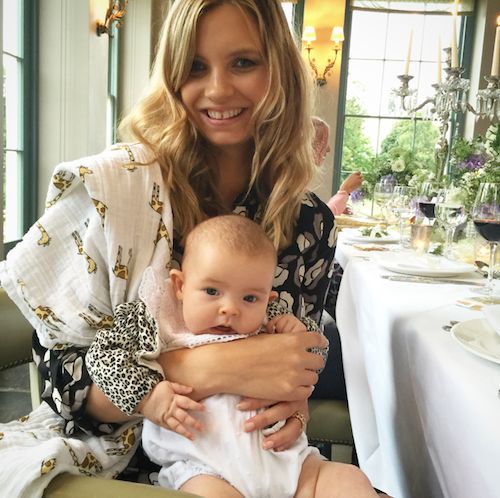 Crilly with her daughter. Image Pinterest