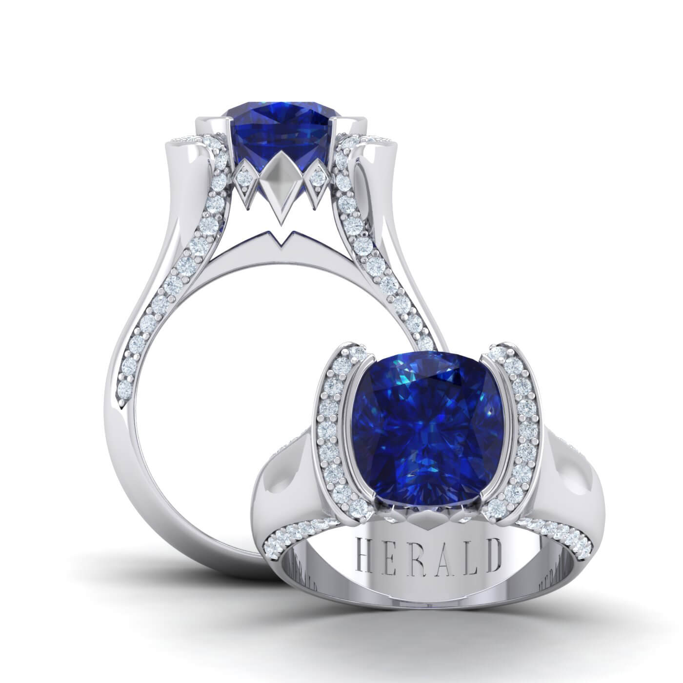 Tanzanite and diamond Herald ring