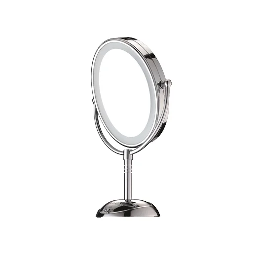 A silver Body Benefits Elegance Touch Control Illuminated Mirror