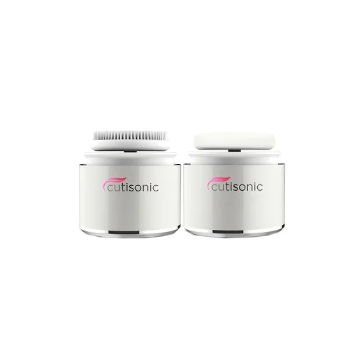Silver Cutisonic Sonic Face Cleansing Brush & Make Up Applicator