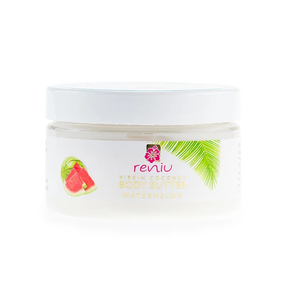 Reniu body butter in white jar