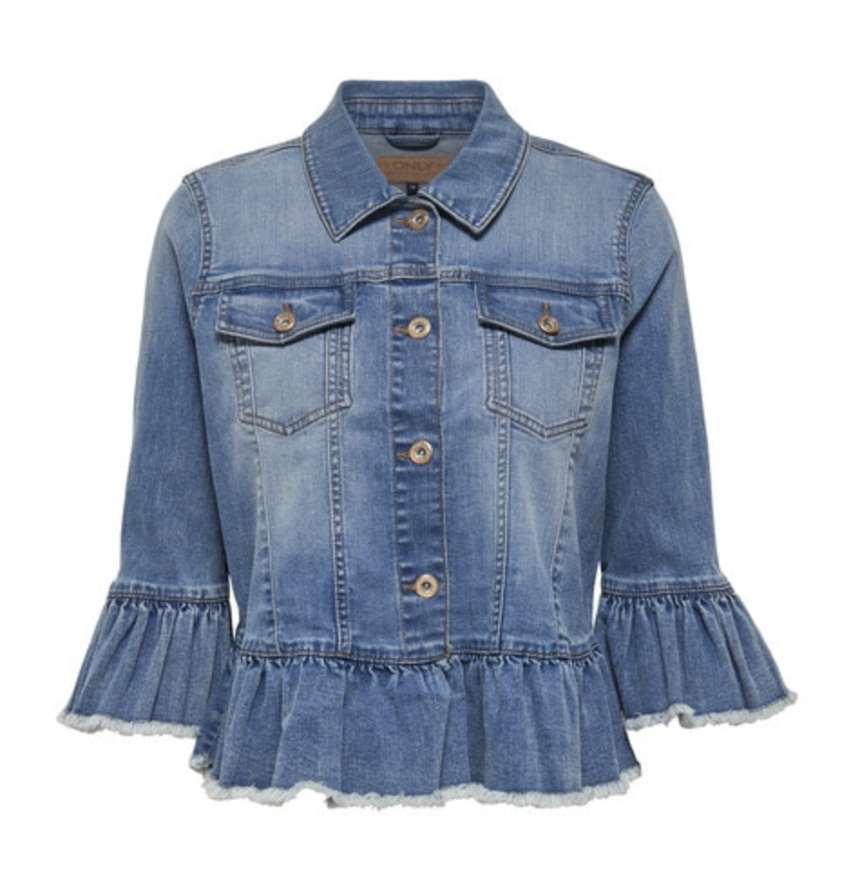 Only Sia Frill Denim jacket