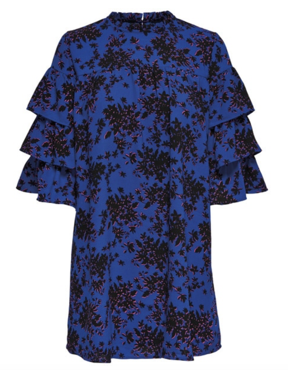 Only Ibbi 3/4 Frill Sleeve Floral dress