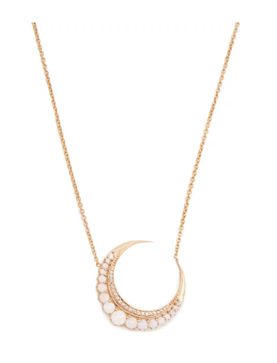 Jacquie Aiche Diamond, opal & rose-gold necklace