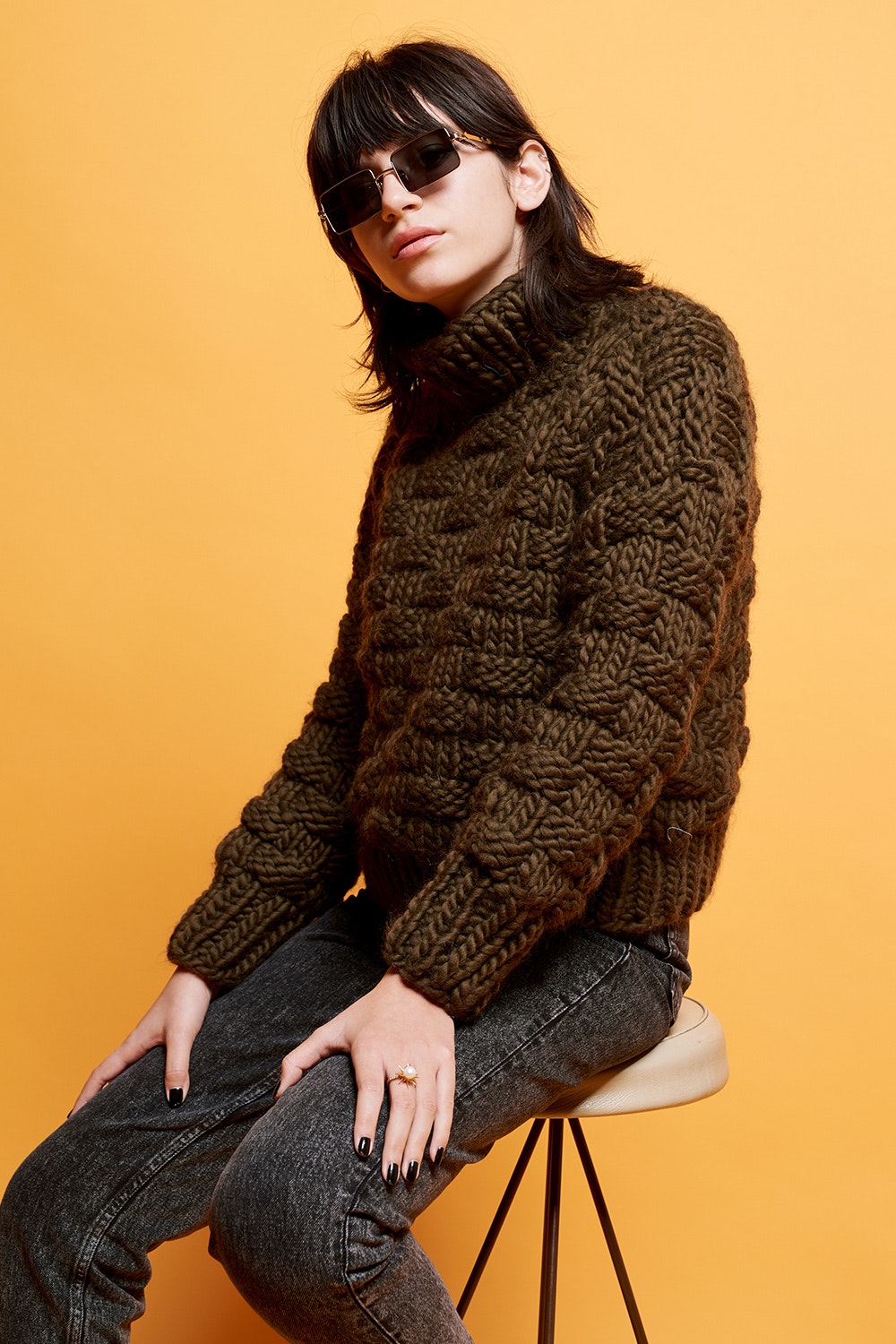 theKnitter X Karen Walker jumper in brown